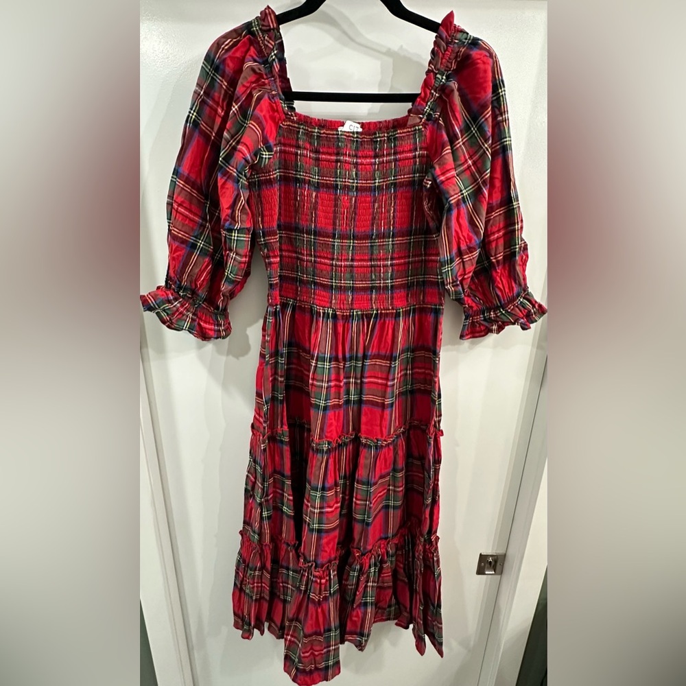 Ivy City Madeline Dress in holiday plaid